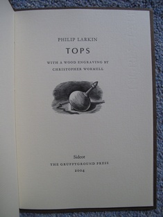 Tops by Philip Larkin (illus. CHRISTOPHER WORMELL) English Books by Illustrator > WORMELL