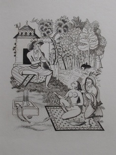 Vatsyayana - Kama Soutra ( illus. Claude DURRENS ) Artists and Livres d'Artistes > DURRENS